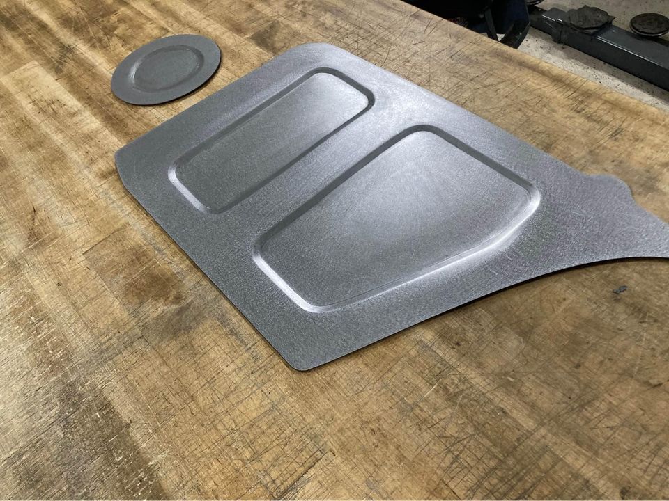 67-72 C-10 CHEVY TRUCK A/C DELETE PANEL PLATE BLOWER COVER WELD IN