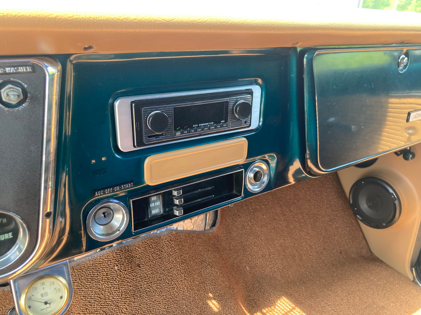 67-72 CHEVY TRUCK BILLET MODERN RADIO BEZEL SINGLE DIN