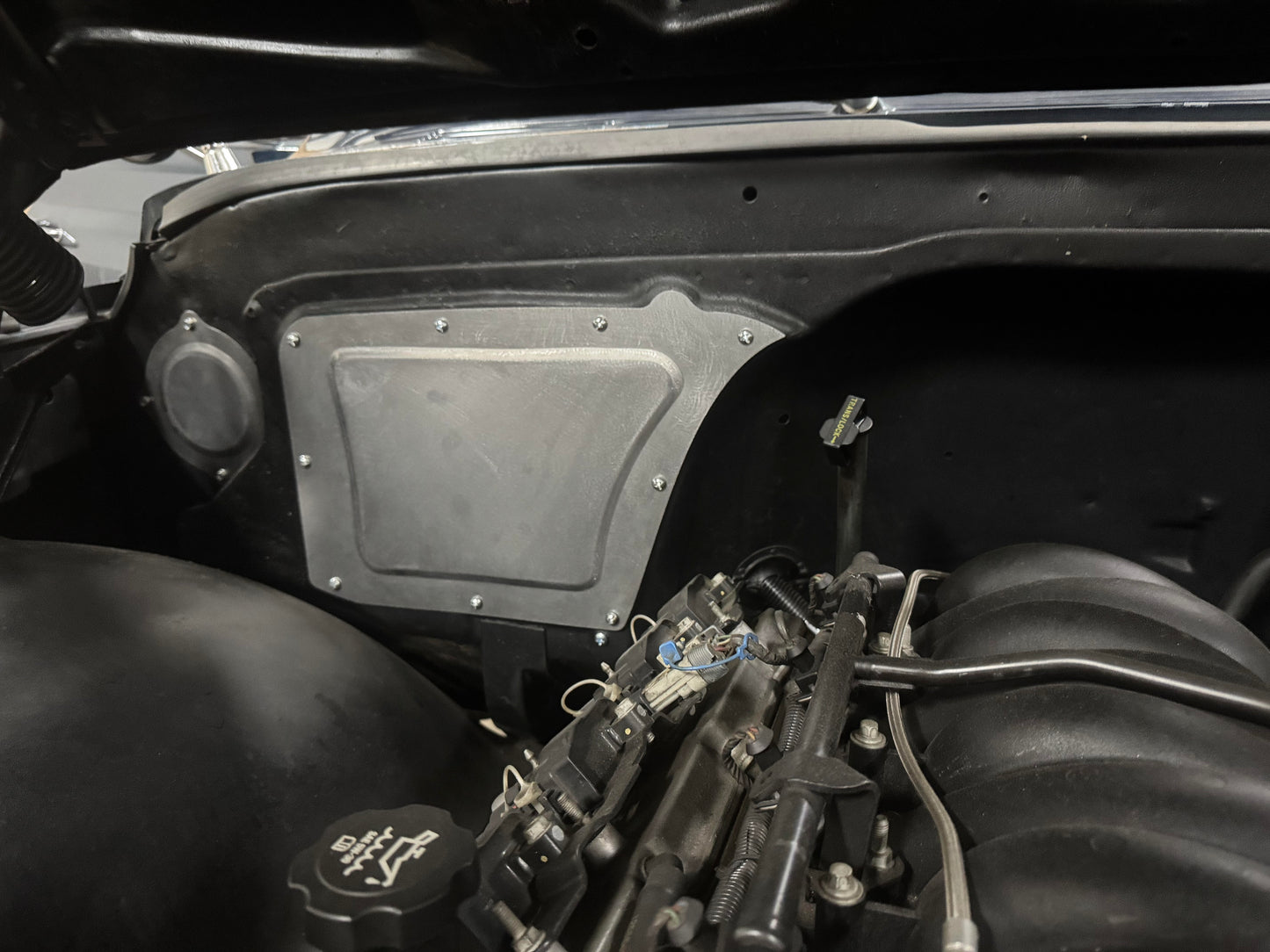 1967–1972 Chevy/GMC Truck Bolt-In A/C Delete Blower Cover — 18-Gauge Steel