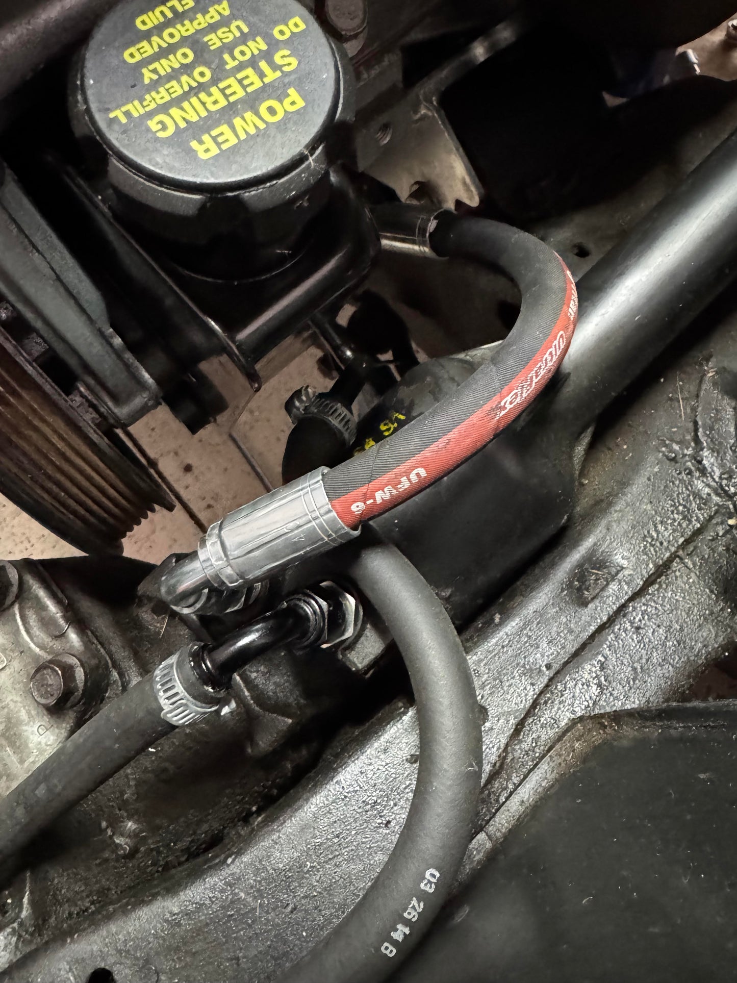 LSX Swap Flexible Universal Power Steering Line Pressure Side 18" Length